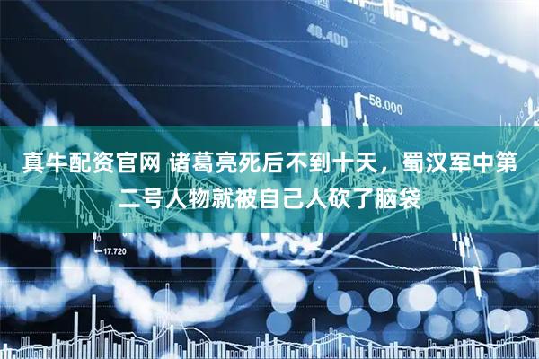 真牛配资官网 诸葛亮死后不到十天，蜀汉军中第二号人物就被自己人砍了脑袋